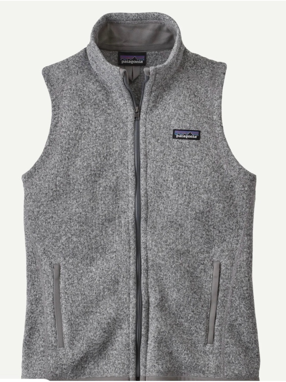 Patagonia Gray Heather Full-Zip Fleece Vest
